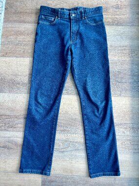 Ermenegildo Zegna Men’s Jeans Size 33 Straight Leg Dark Wash Designer Denim